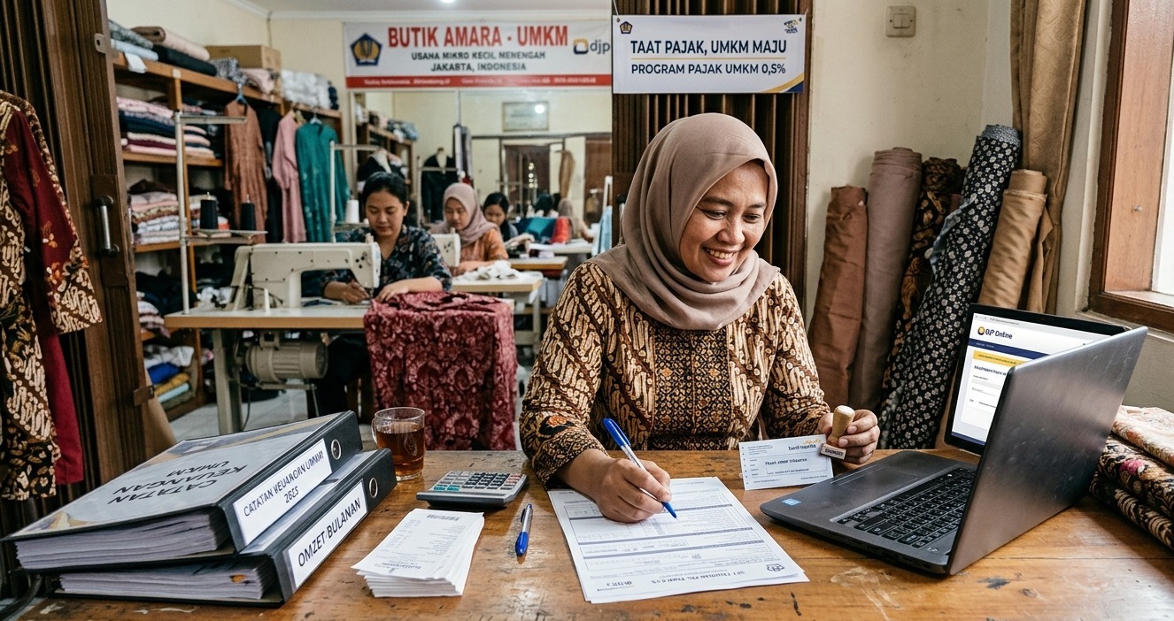 PP Nomor 20 Tahun 2026 tidak menaikkan pajak UMKM, tetapi mencegah praktik pemecahan usaha untuk mempertahankan tarif PPh Final 0,5 persen